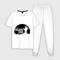 Пижама хлопковая мужская The Walking Dead, цвет: белый