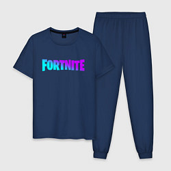 Пижама хлопковая мужская FORTNITE 2, цвет: тёмно-синий