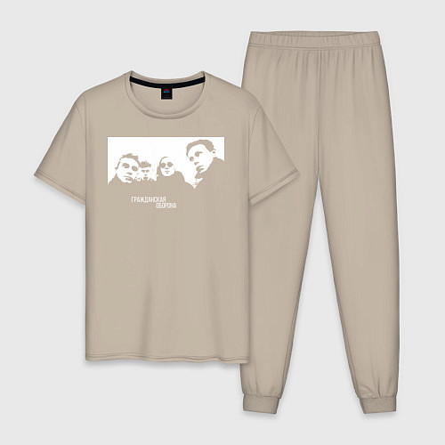 Мужская пижама Егор Летов / Миндальный – фото 1