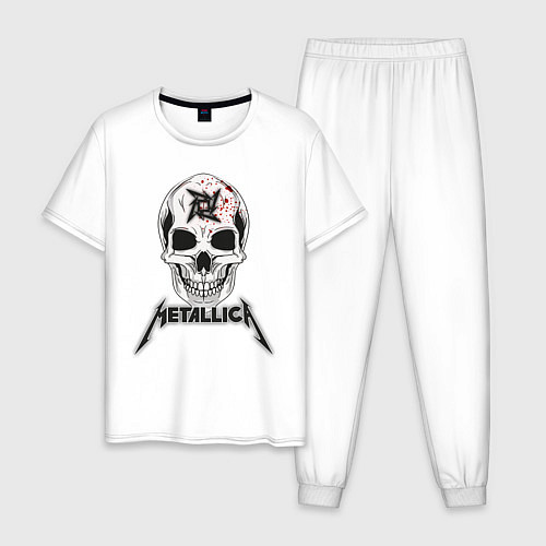 Мужская пижама Metallica / Белый – фото 1
