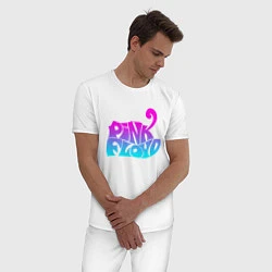 Пижама хлопковая мужская Pink Floyd, цвет: белый — фото 2