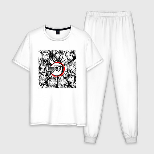 Мужская пижама KIMETSU NO YAIBA / Белый – фото 1
