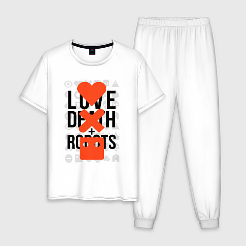 Мужская пижама LOVE DEATH ROBOTS LDR / Белый – фото 1