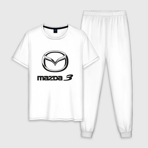 Мужская пижама MAZDA 3 Black / Белый – фото 1