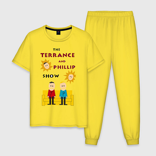 Мужская пижама ШОУ ТЕРРАНСА И ФИЛЛИПА / Желтый – фото 1