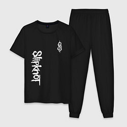 Пижама хлопковая мужская SLIPKNOT цвета черный — фото 1