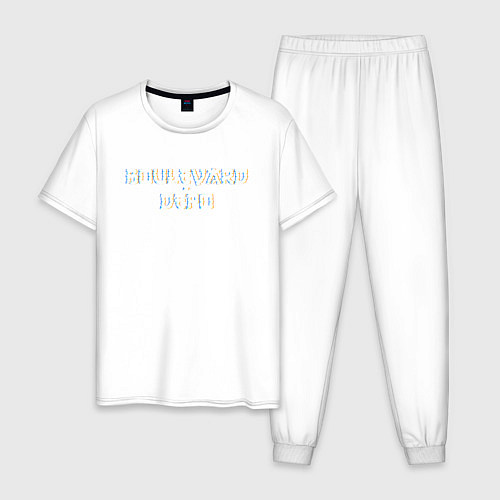 Мужская пижама Logo boulevard depo / Белый – фото 1