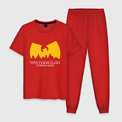 Пижама хлопковая мужская Wu-Tang Clan, цвет: красный