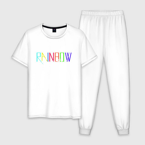 Мужская пижама Rainbow / Белый – фото 1