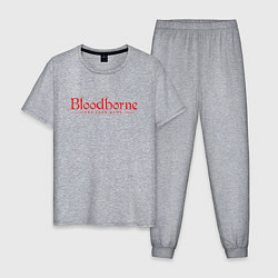 Пижама хлопковая мужская Bloodborne цвета меланж — фото 1