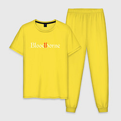 Пижама хлопковая мужская Bloodborne, цвет: желтый