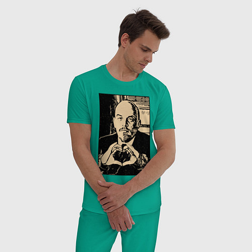 Мужская пижама Ленин Oko / Зеленый – фото 3