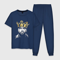 Пижама хлопковая мужская Ice Cube King, цвет: тёмно-синий
