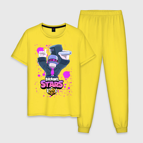 Мужская пижама BRAWL STARS DJ FRANK / Желтый – фото 1