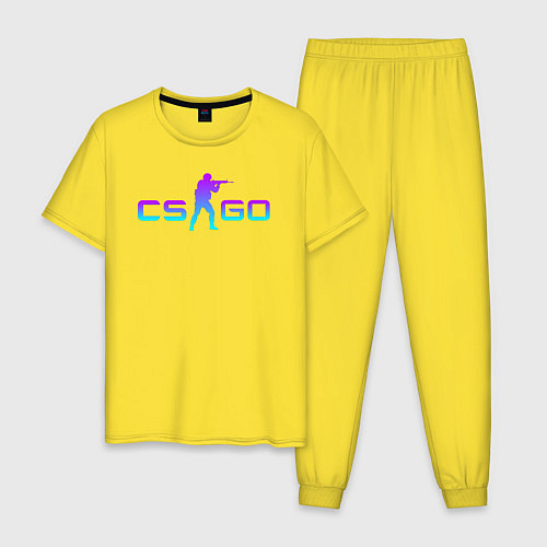 Мужская пижама CS GO NEON / Желтый – фото 1