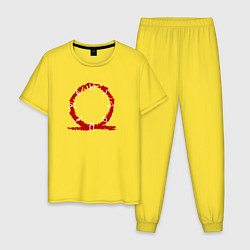 Пижама хлопковая мужская GOD OF WAR, цвет: желтый