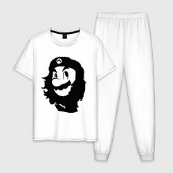 Пижама хлопковая мужская Che Mario, цвет: белый