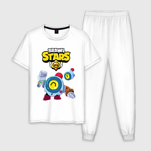 Мужская пижама BRAWL STARS NANI / Белый – фото 1