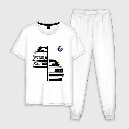 Мужская пижама BMW БМВ Z / Белый – фото 1