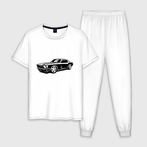 Мужская пижама Ford Mustang Z / Белый – фото 1