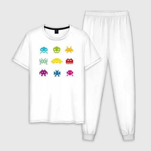 Мужская пижама Retro game / Белый – фото 1