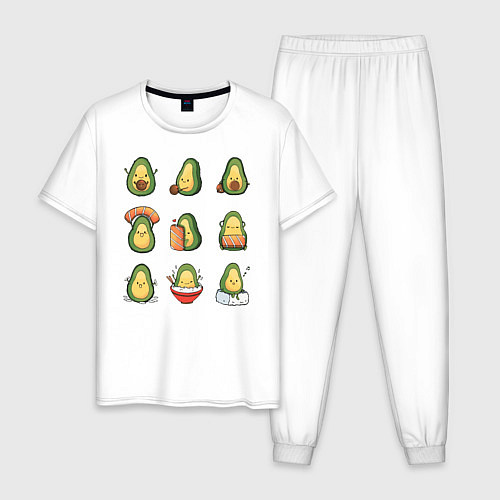 Мужская пижама Life Avocado / Белый – фото 1