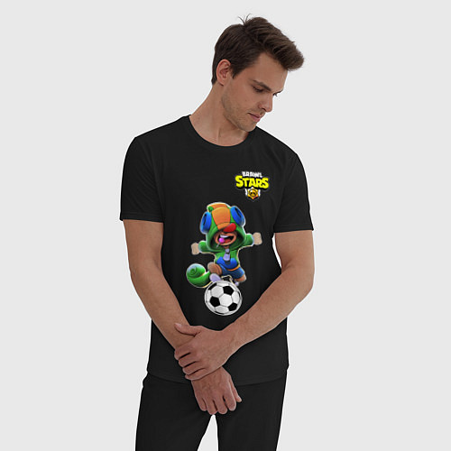 Мужская пижама Brawl STARS футбол / Черный – фото 3