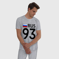 Пижама хлопковая мужская RUS 93, цвет: меланж — фото 2