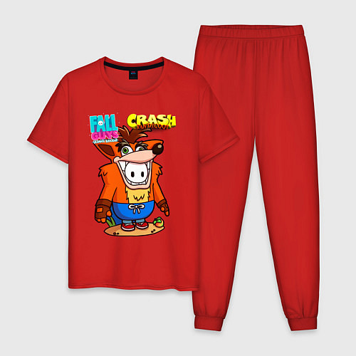 Мужская пижама Fall Guys CRASH fox / Красный – фото 1