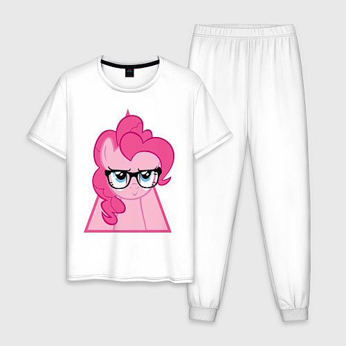 Мужская пижама Pinky Pie hipster / Белый – фото 1