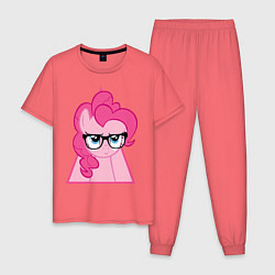 Пижама хлопковая мужская Pinky Pie hipster, цвет: коралловый