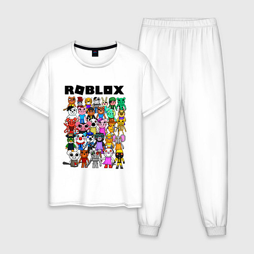 Мужская пижама ROBLOX PIGGY / Белый – фото 1