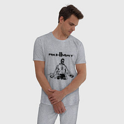 Пижама хлопковая мужская Ахмат боец, цвет: меланж — фото 2