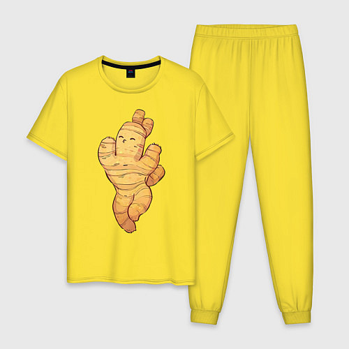 Мужская пижама Весёлый имбирь / Желтый – фото 1