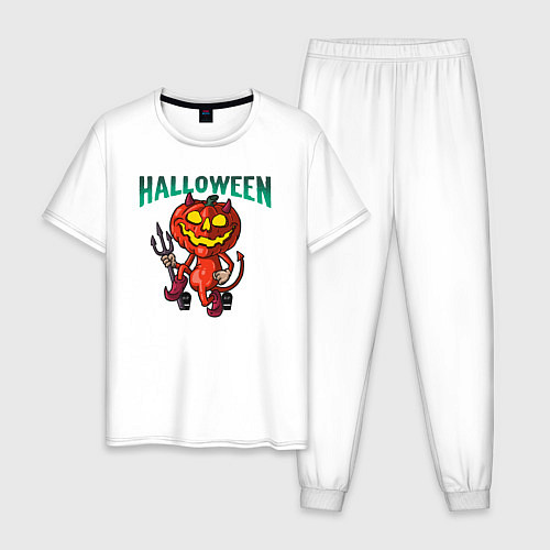 Мужская пижама Halloween / Белый – фото 1