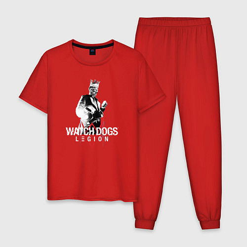 Мужская пижама Watch Dogs: Legion / Красный – фото 1