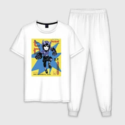 Пижама хлопковая мужская Hiro Hamada, цвет: белый