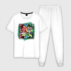 Пижама хлопковая мужская Big Hero 6, цвет: белый