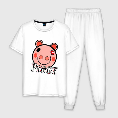Мужская пижама ROBLOX PIGGY / Белый – фото 1