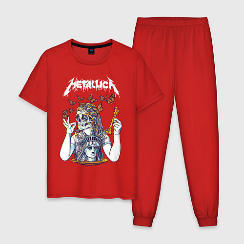 Мужская пижама Metallica / Красный – фото 1