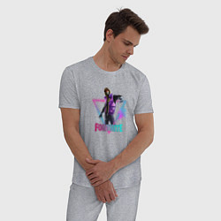 Пижама хлопковая мужская Фортнайт, цвет: меланж — фото 2