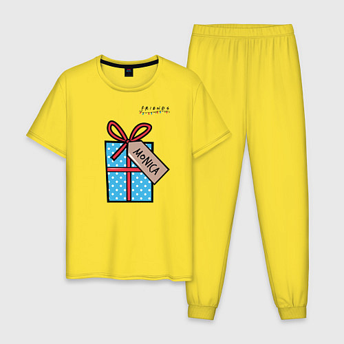 Мужская пижама Friends Подарок Monica / Желтый – фото 1