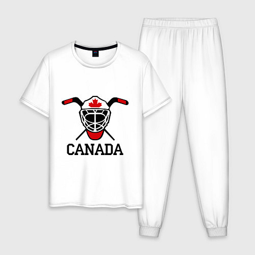 Мужская пижама Canada: Hot Ice / Белый – фото 1