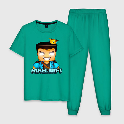 Мужская пижама Minecraft / Зеленый – фото 1