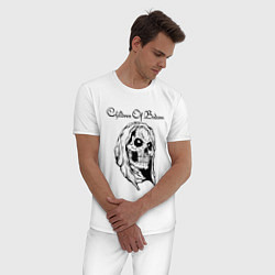 Пижама хлопковая мужская Children of Bodom Z, цвет: белый — фото 2