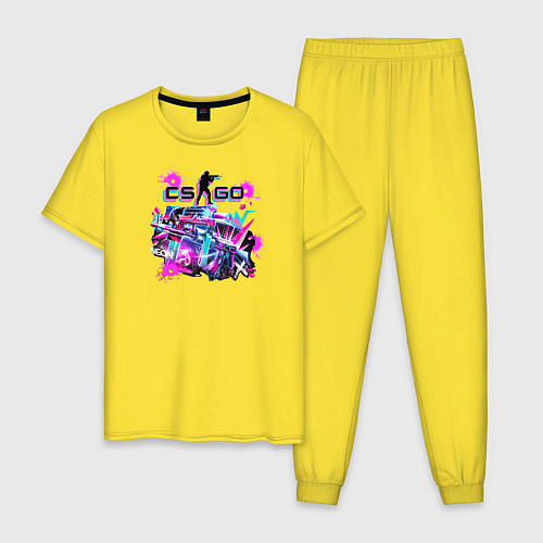 Мужская пижама Counter Strike / Желтый – фото 1