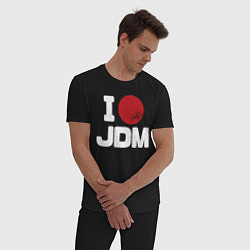 Пижама хлопковая мужская JDM, цвет: черный — фото 2