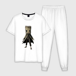 Пижама хлопковая мужская Little Nightmares, цвет: белый