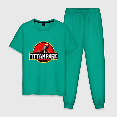 Мужская пижама Attack on titan Атака титан / Зеленый – фото 1