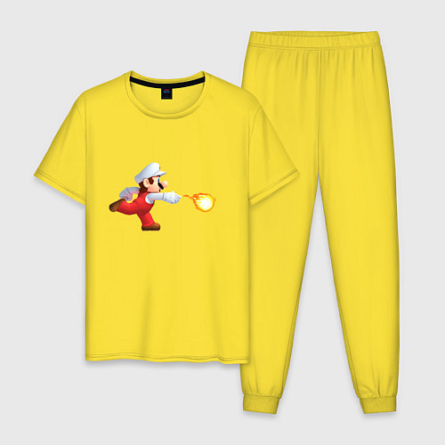 Мужская пижама Mario / Желтый – фото 1